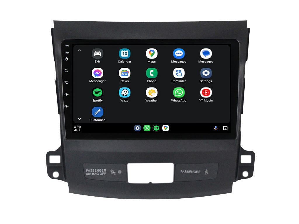 For 2005 - 2012 Mitsubishi Outlander CarPlay Android Auto