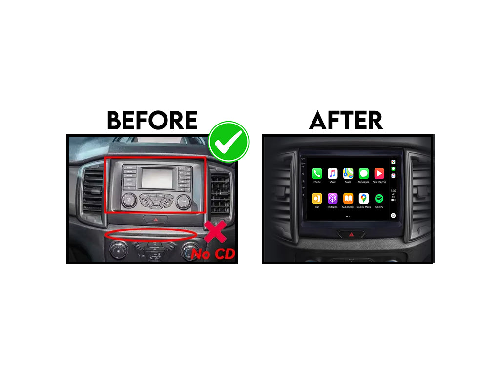 For 2015 - 2019 Ford Ranger CarPlay Android Auto Stereo 4GB Ram