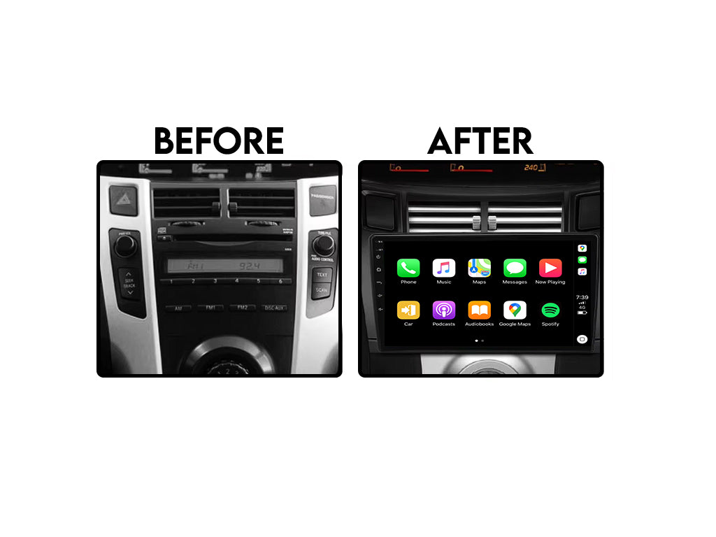 For 2005 - 2012 Toyota VITZ/Yaris/Platz CarPlay Android Auto Stereo