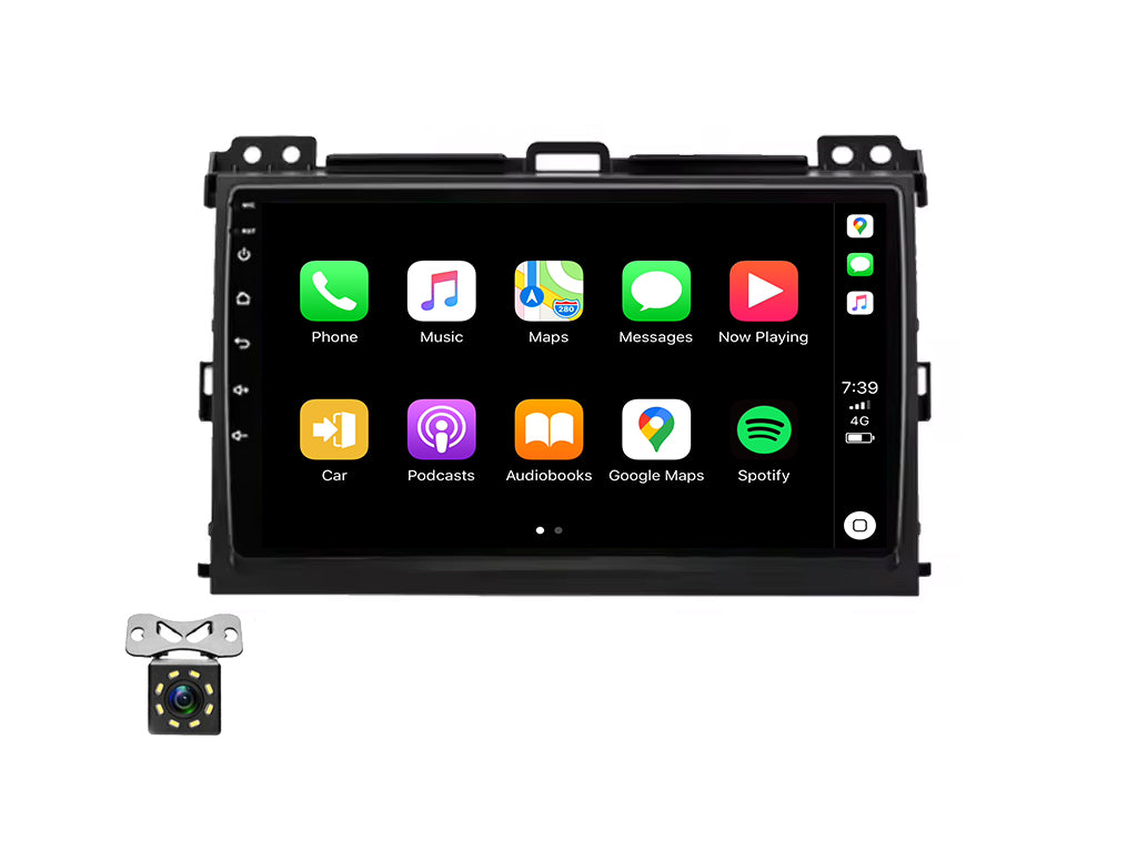 For 2004 - 2009 Toyota Land Cruiser Prado CarPlay Android Auto Stereo