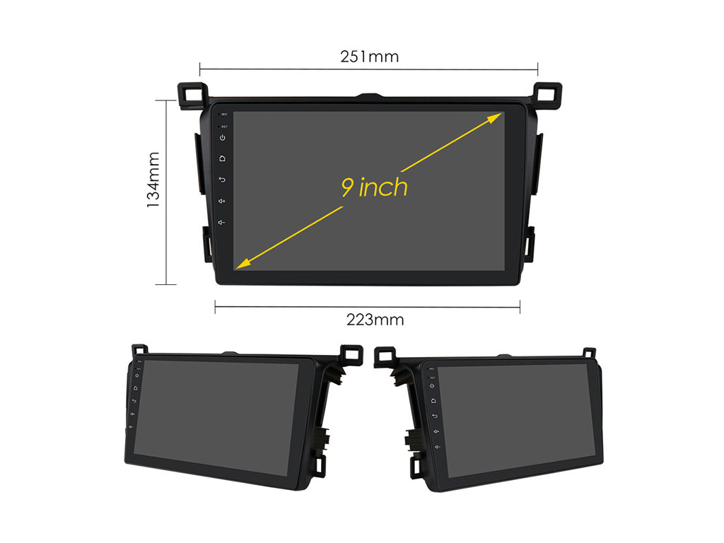 For 2013 - 2017 Toyota RAV4CarPlay Android Auto Stereo