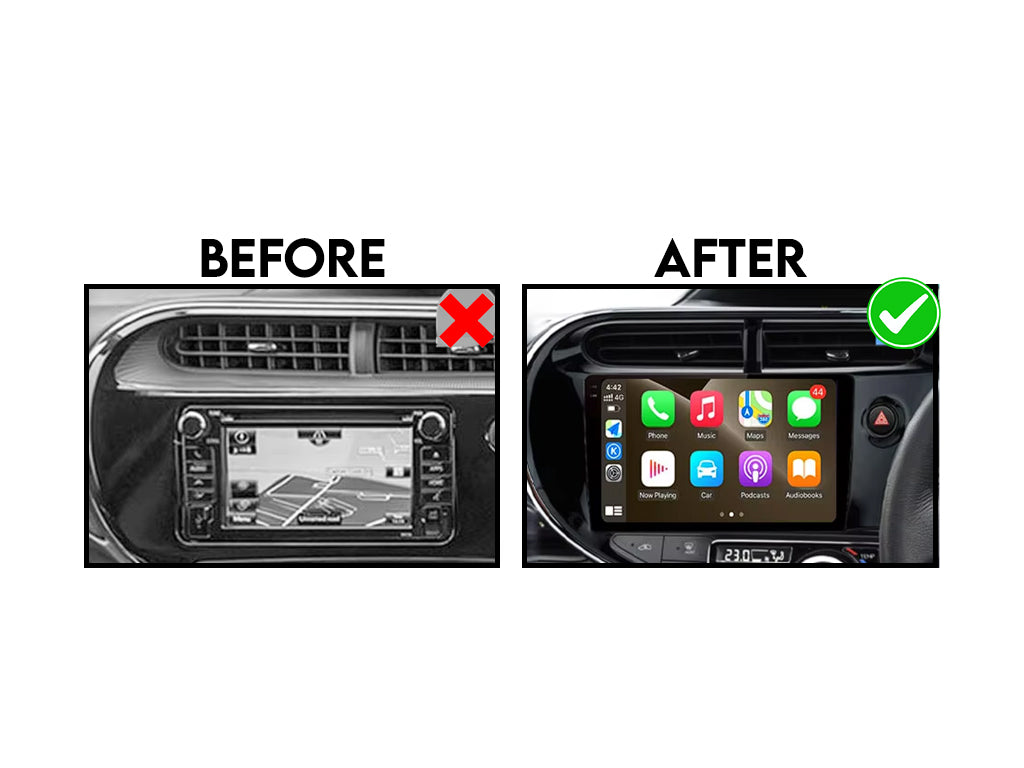 For 2017 - 2020 Toyota Prius C / Aqua CarPlay Android Auto Stereo