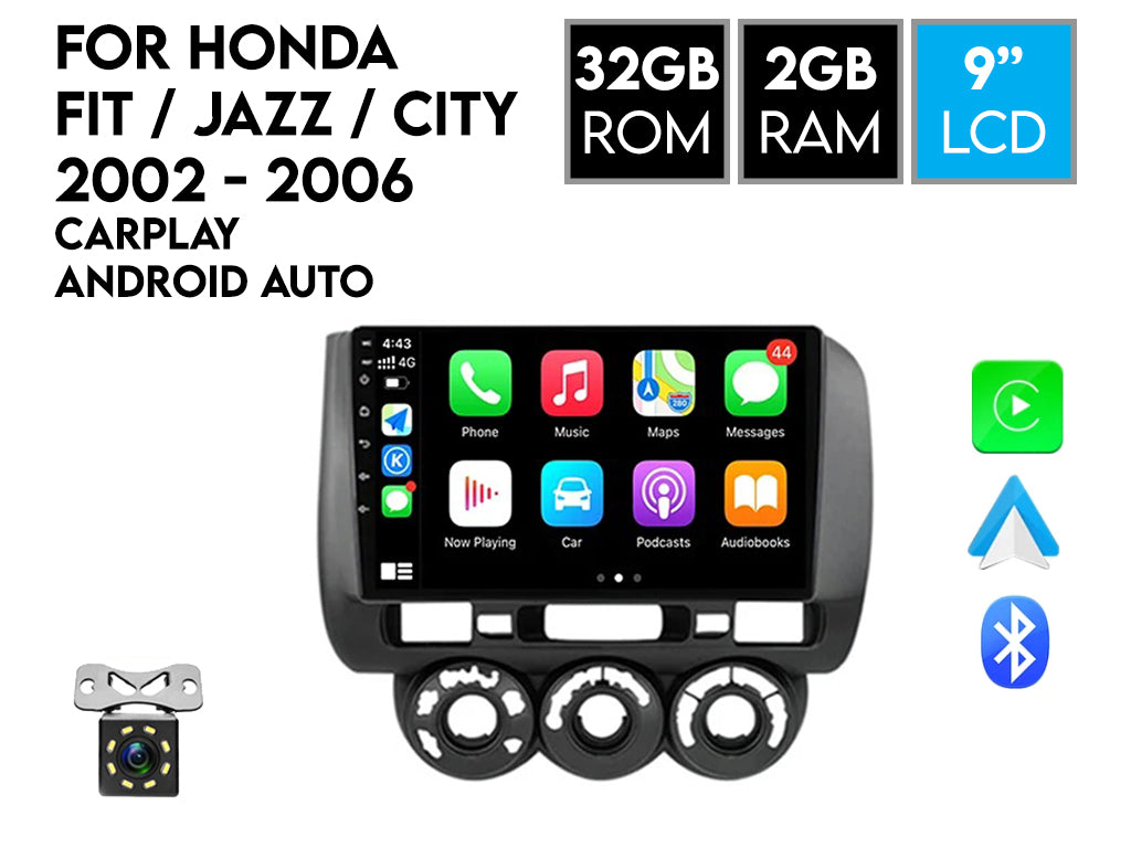 For Honda Fit / Jazz 2006 Android Car Stereo Wireless CarPlay Android Auto