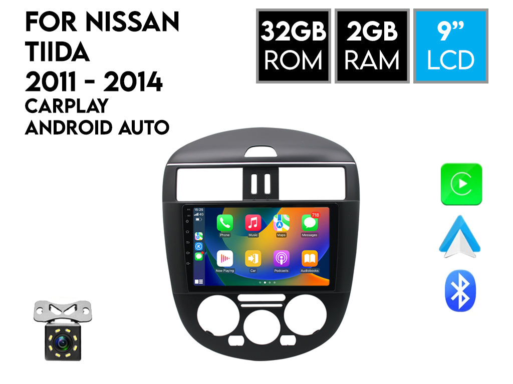 For 2011+ Nissan Tiida CarPlay Android Auto Headunit