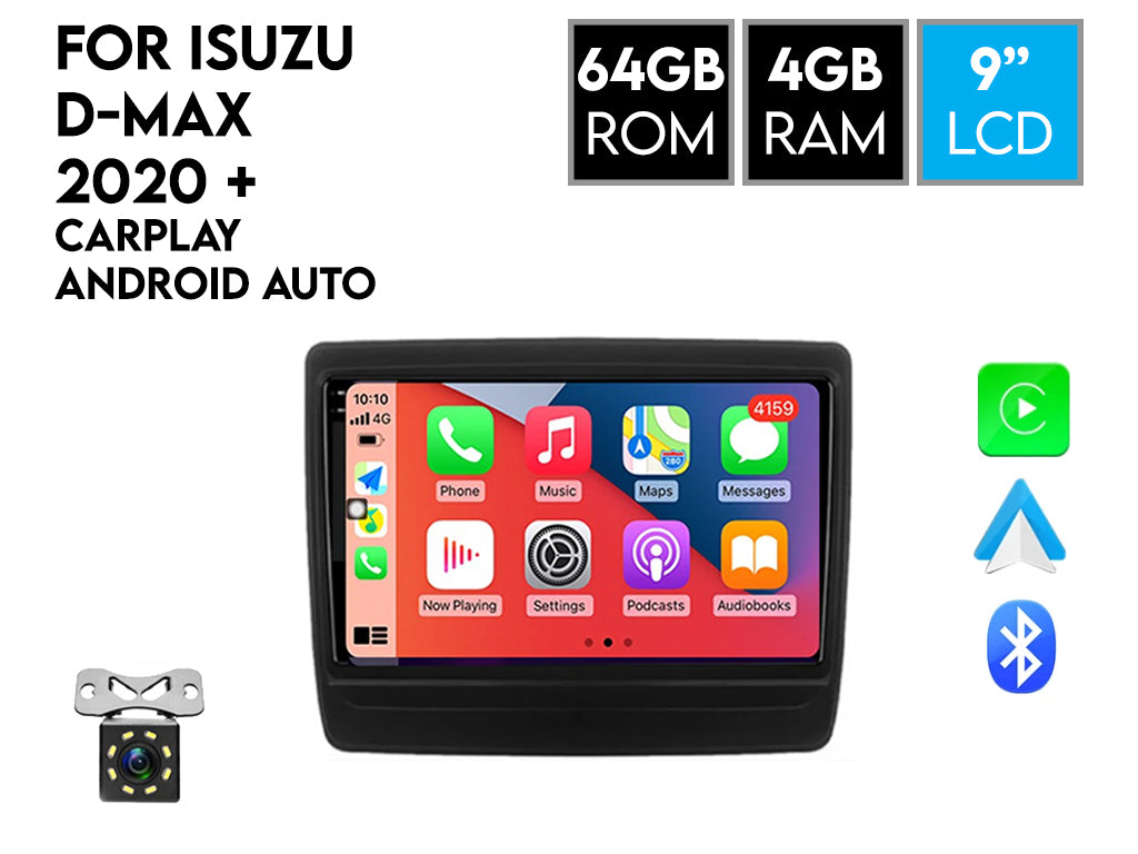 For Isuzu D-Max / Mazda BT-50 2020+ Android Car Stereo Wireless CarPlay Android Auto