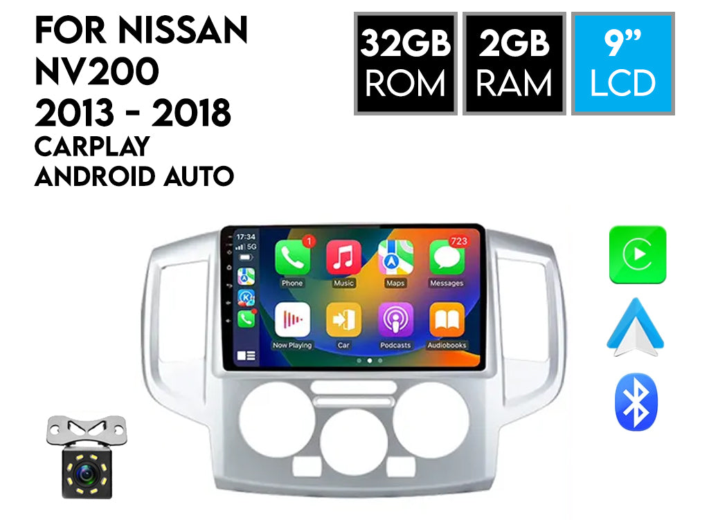 For Nissan NV200 2013 - 2018 9" CarPlay Android Auto Headunit