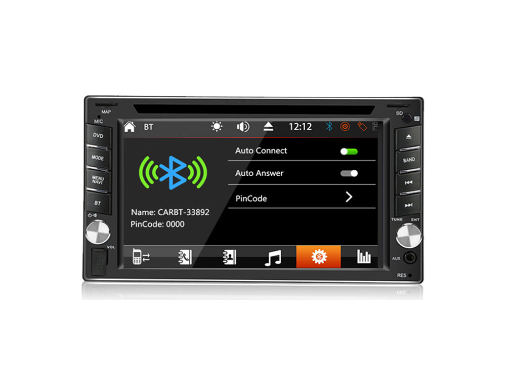 6.2" Car CD DVD Player with Bluetooth