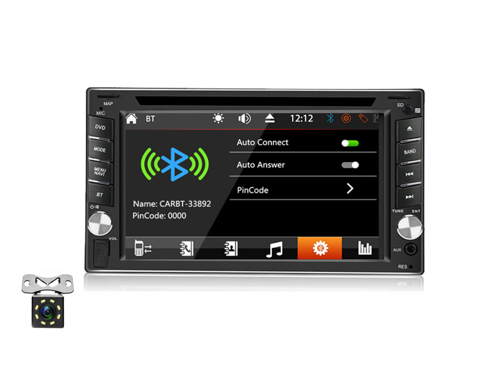 6.2" Car CD DVD Player with Bluetooth