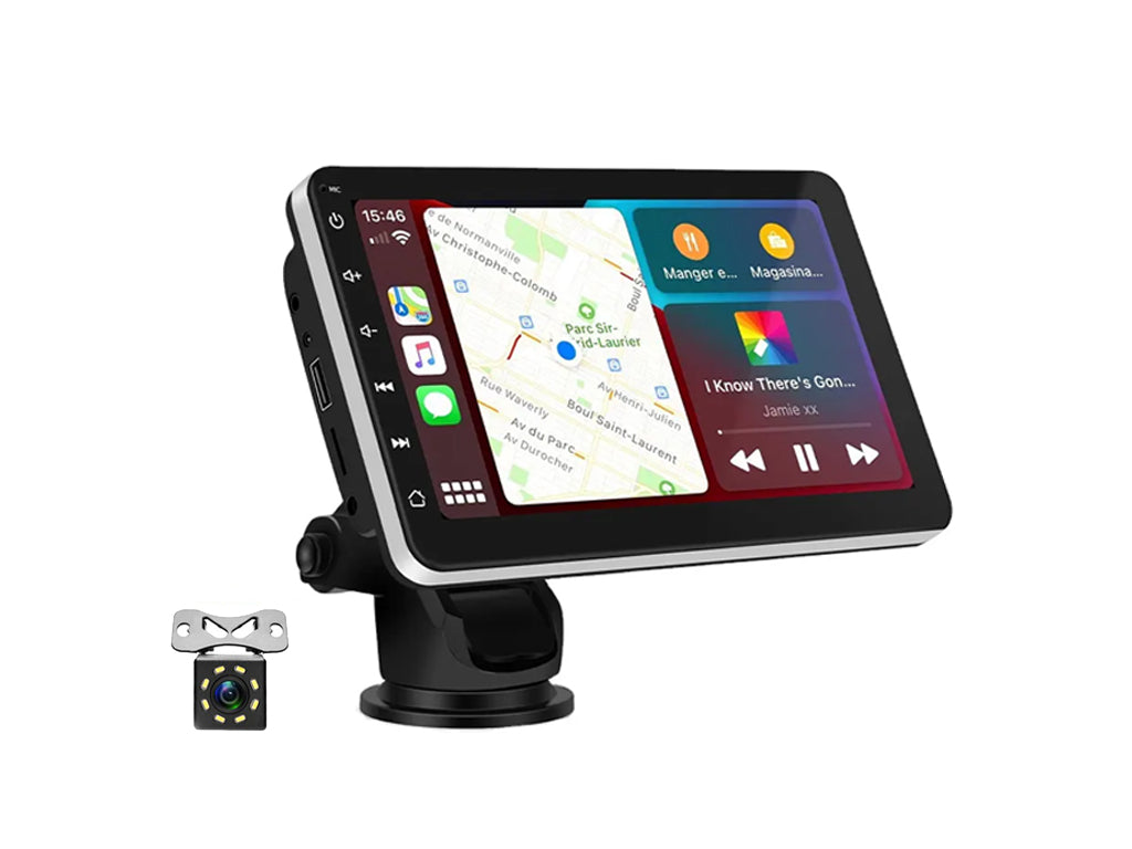 7" Portable Wireless CarPlay Android Auto Nav Unit