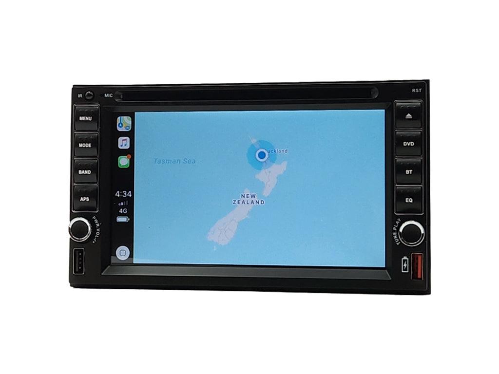 6.2" 2-Din DVD Player – Wireless CarPlay & Android Auto, USB, Reversing Camera Support