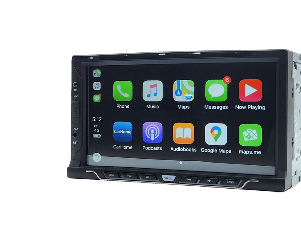 6.2" 2-Din CD/DVD Car Stereo - Wireless CarPlay & Android Auto, NZ FM Radio