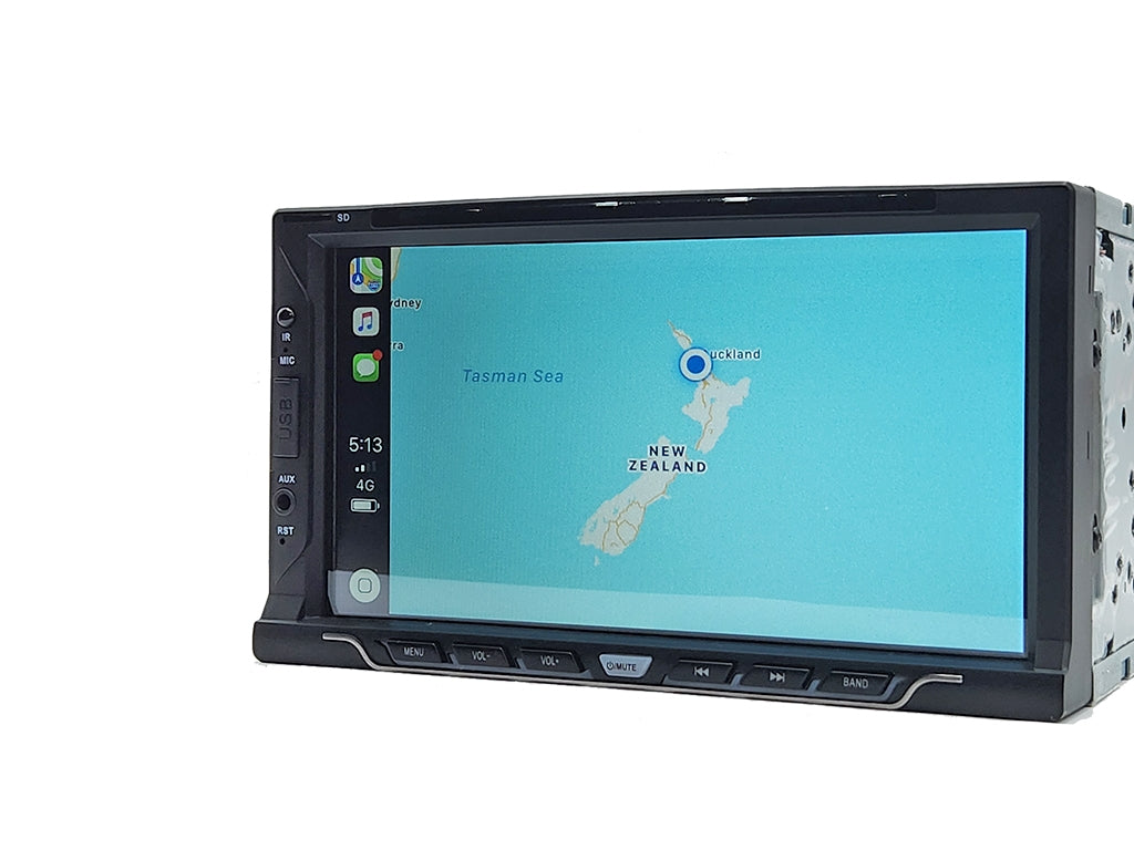 6.2" 2-Din CD/DVD Car Stereo - Wireless CarPlay & Android Auto, NZ FM Radio