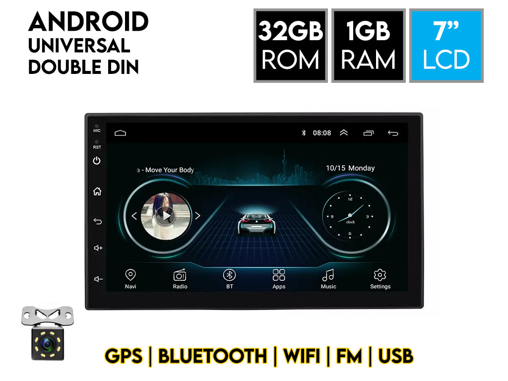 7" Android MP5 Player 1GB RAM 32GB ROM TN