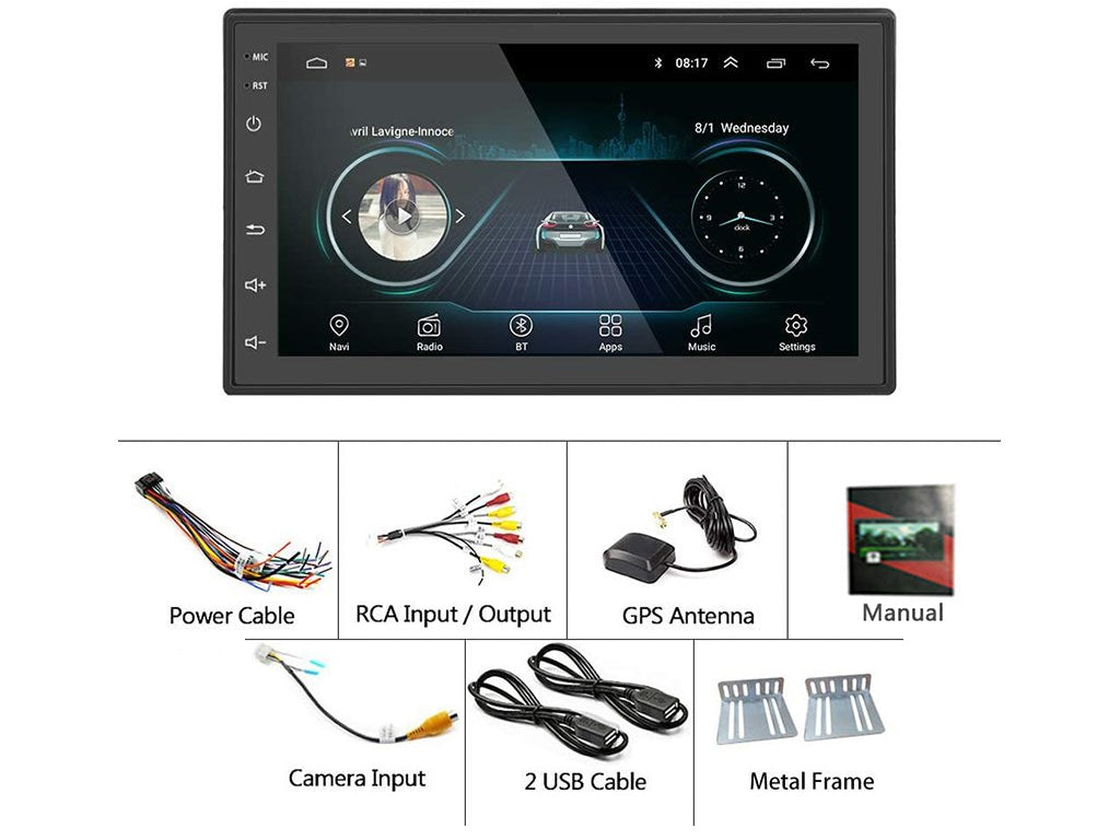 7" Android MP5 Player 1GB RAM 32GB ROM TN