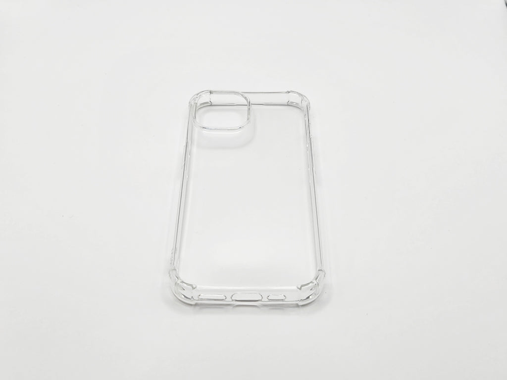 For iPhone 15 Transparent Shockproof TPU Case 1.5mm