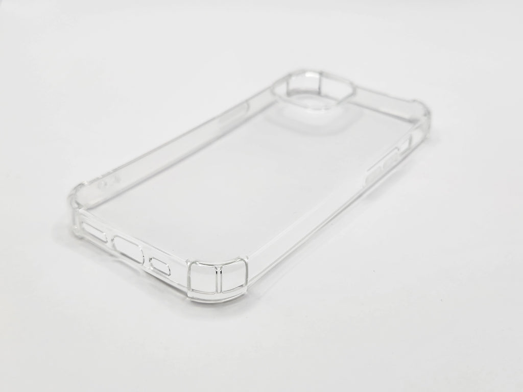 For iPhone 15 Transparent Shockproof TPU Case 1.5mm