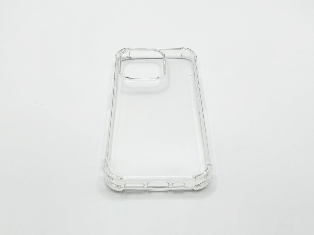 For iPhone 15 Pro Transparent Shockproof TPU Case 1.5mm