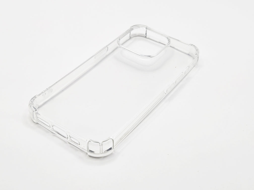 For iPhone 15 Pro Transparent Shockproof TPU Case 1.5mm