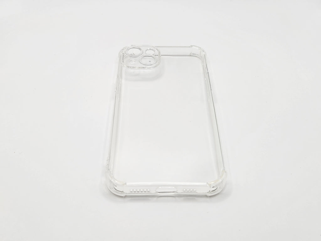 For iPhone 15 Plus Transparent Shockproof TPU Case 1.5mm