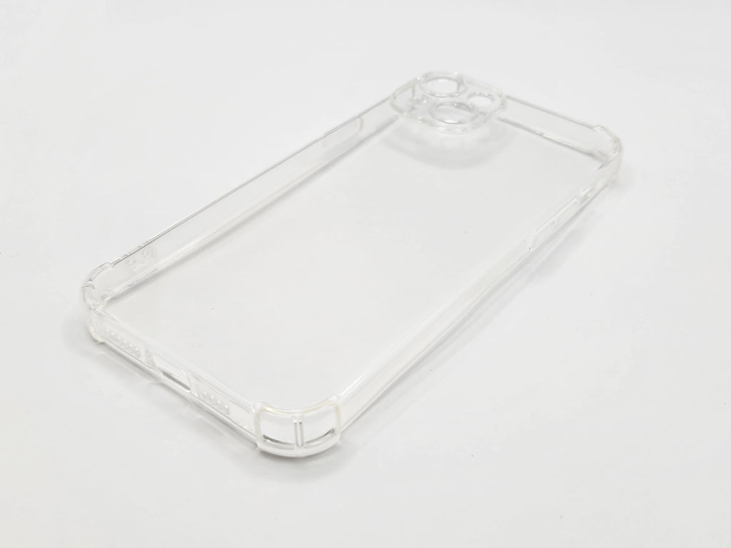 For iPhone 15 Plus Transparent Shockproof TPU Case 1.5mm