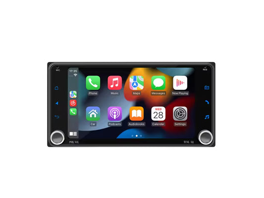 For Toyota 7" Car Stereo with Wireless CarPlay, Android Auto, Rotary Volume Wheel – 2GB RAM, 64GB Storage