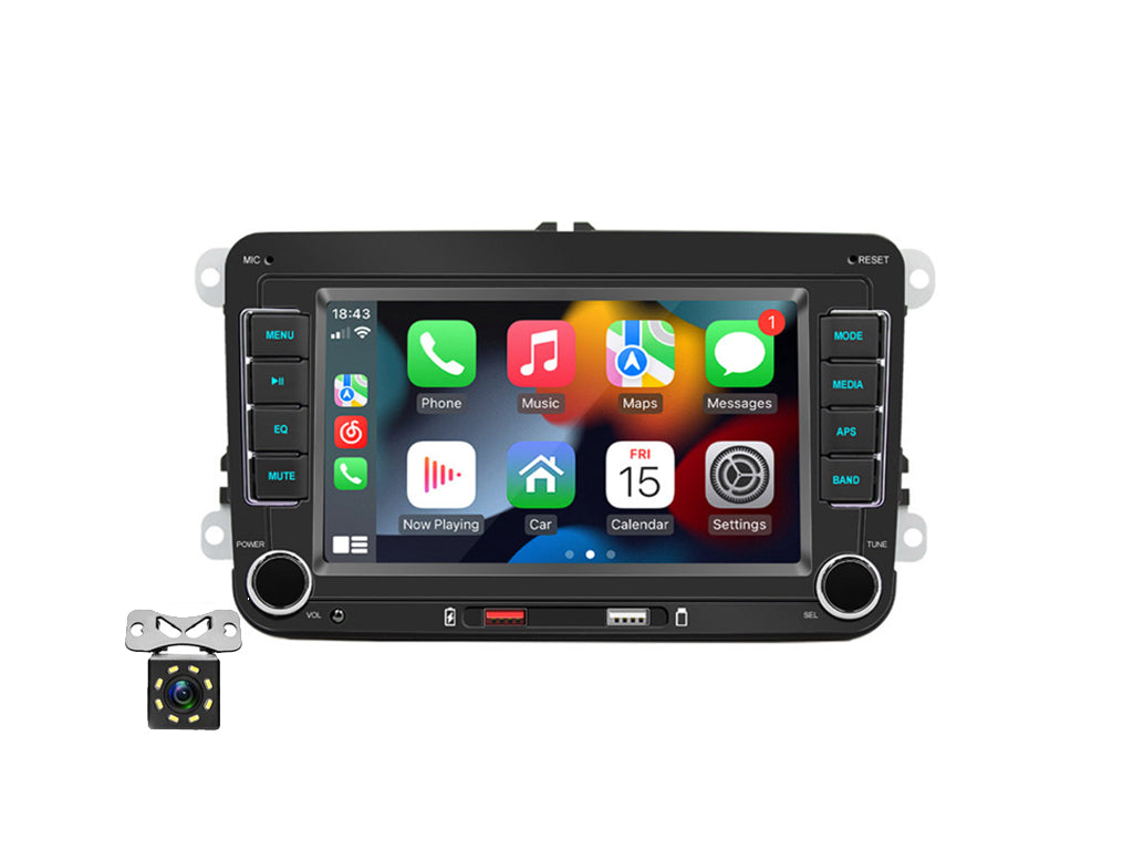 7" For VW Skoda Wireless CarPlay Android Auto Car Stereo