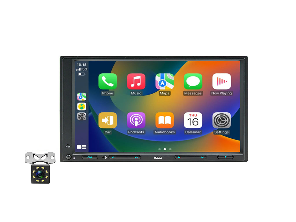 7" Android Head Unit with Physical Buttons CarPlay Android Auto Two Din