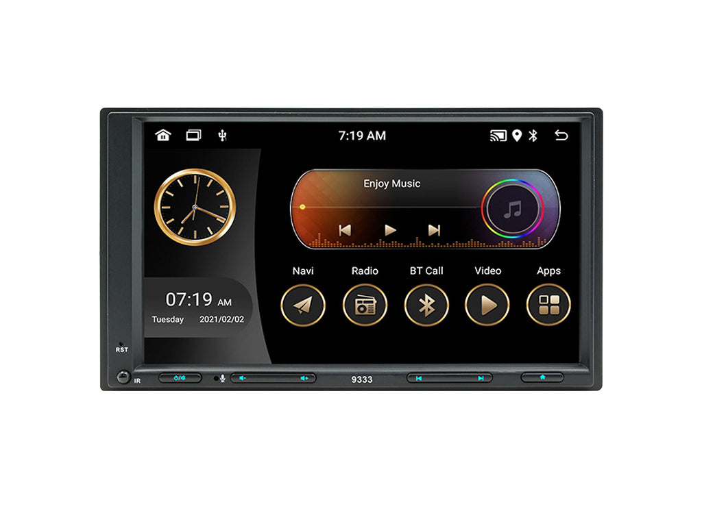 7" Android Head Unit with Physical Buttons CarPlay Android Auto Two Din