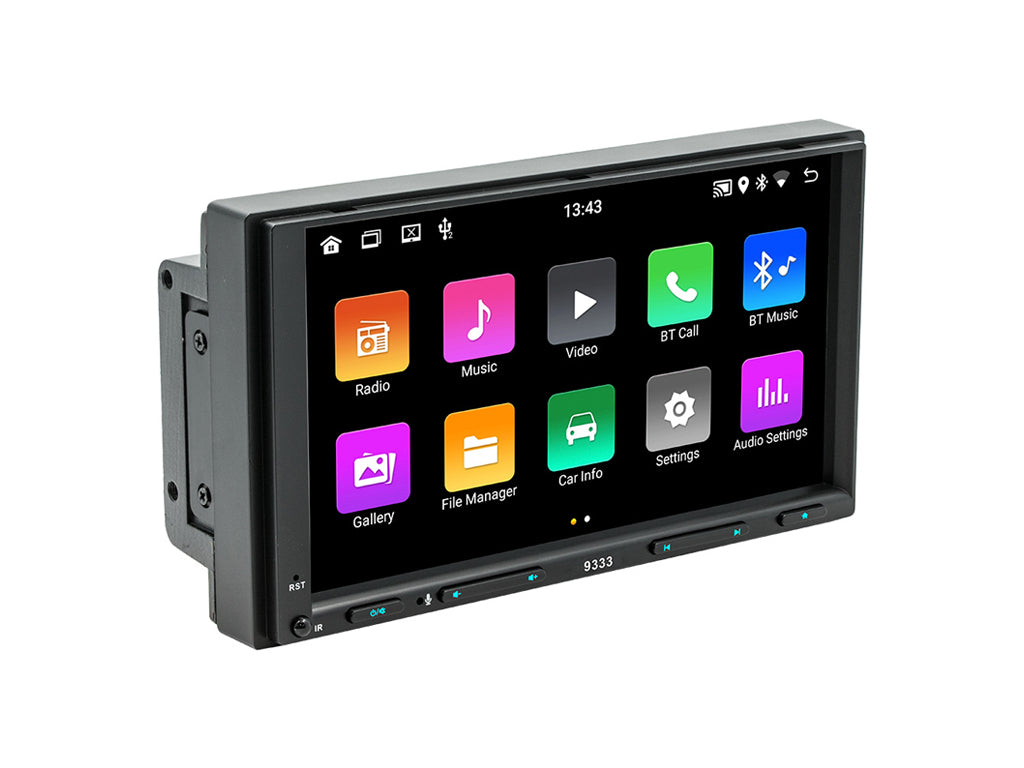 7" Android Head Unit with Physical Buttons CarPlay Android Auto Two Din