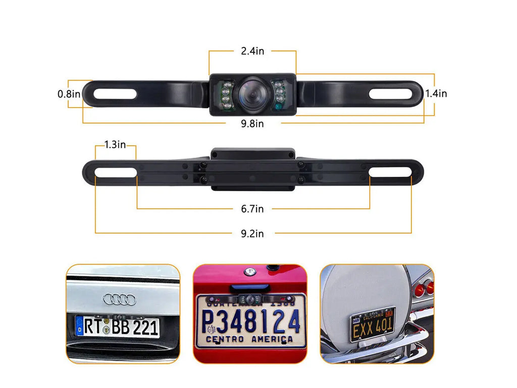 12V 7 LED Reversing Camera with Bracket Holder Waterproof