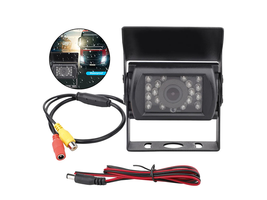 12V-24V 18 LED Truck Bus Camera AV Waterproof