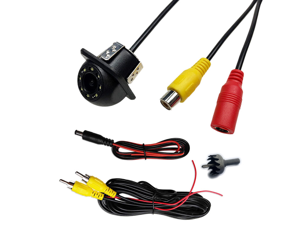 12V 8 LED Dome CCD Car Reversing Camera