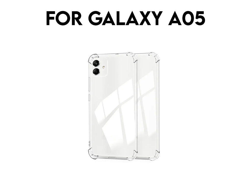 For Galaxy A05 Transparent Shockproof TPU Case 1.5mm