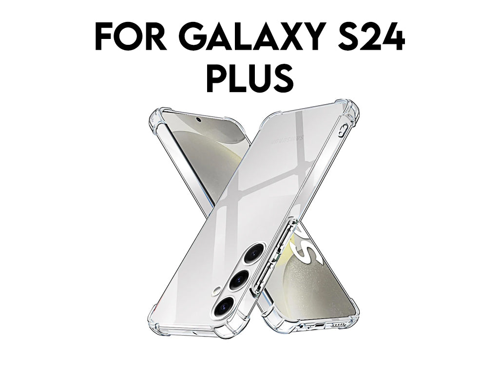 For Galaxy S24 Plus Transparent Shockproof TPU Case 1.5mm