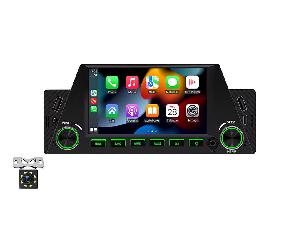 4.7" Single Din Tri Shape Wireless CarPlay Android Auto