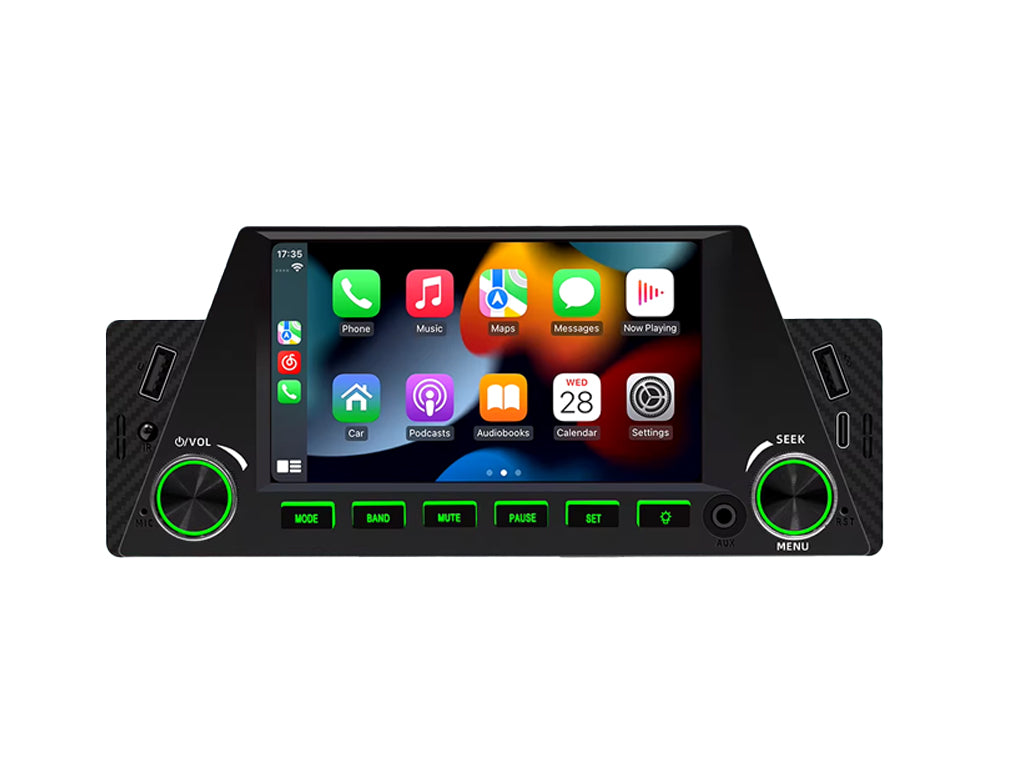 4.7" Single Din Tri Shape Wireless CarPlay Android Auto