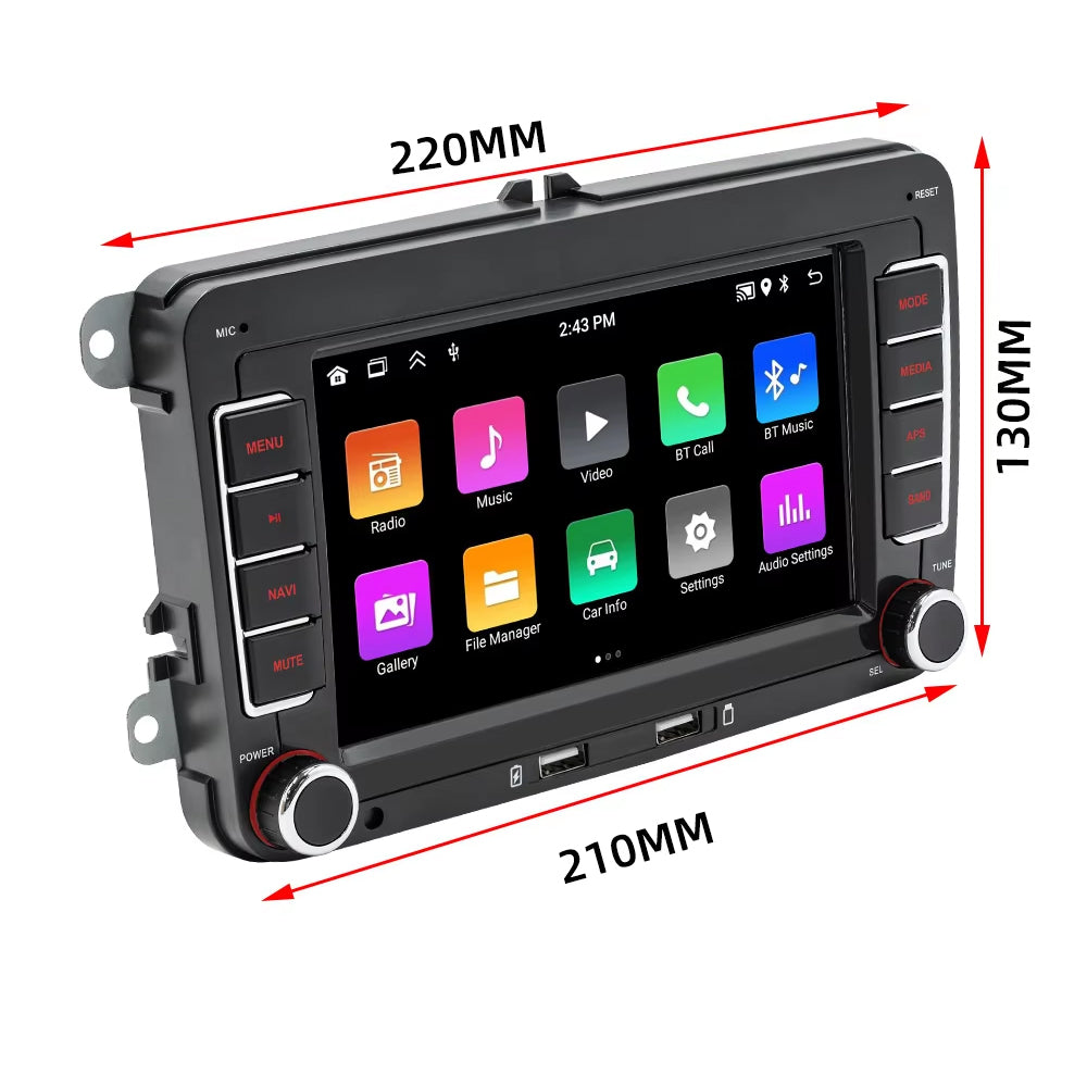 For VW 7" CarPlay Android Auto Headunit