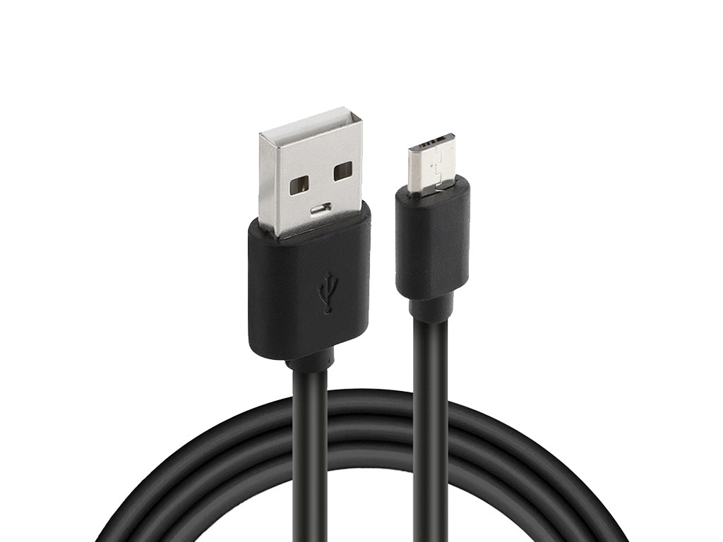 2x 2A USB Cable Micro USB 2M Black