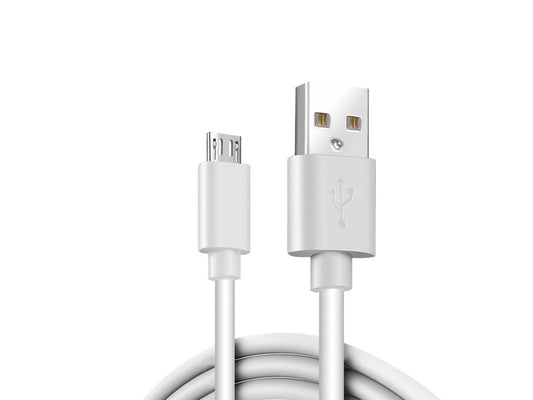 2x 2A USB Cable Micro USB 2M White