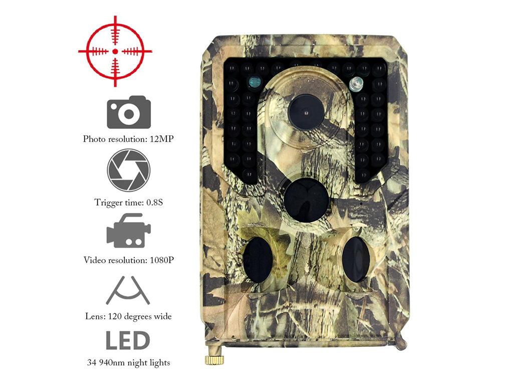 1080P Hunting Trail Camera 34 LED