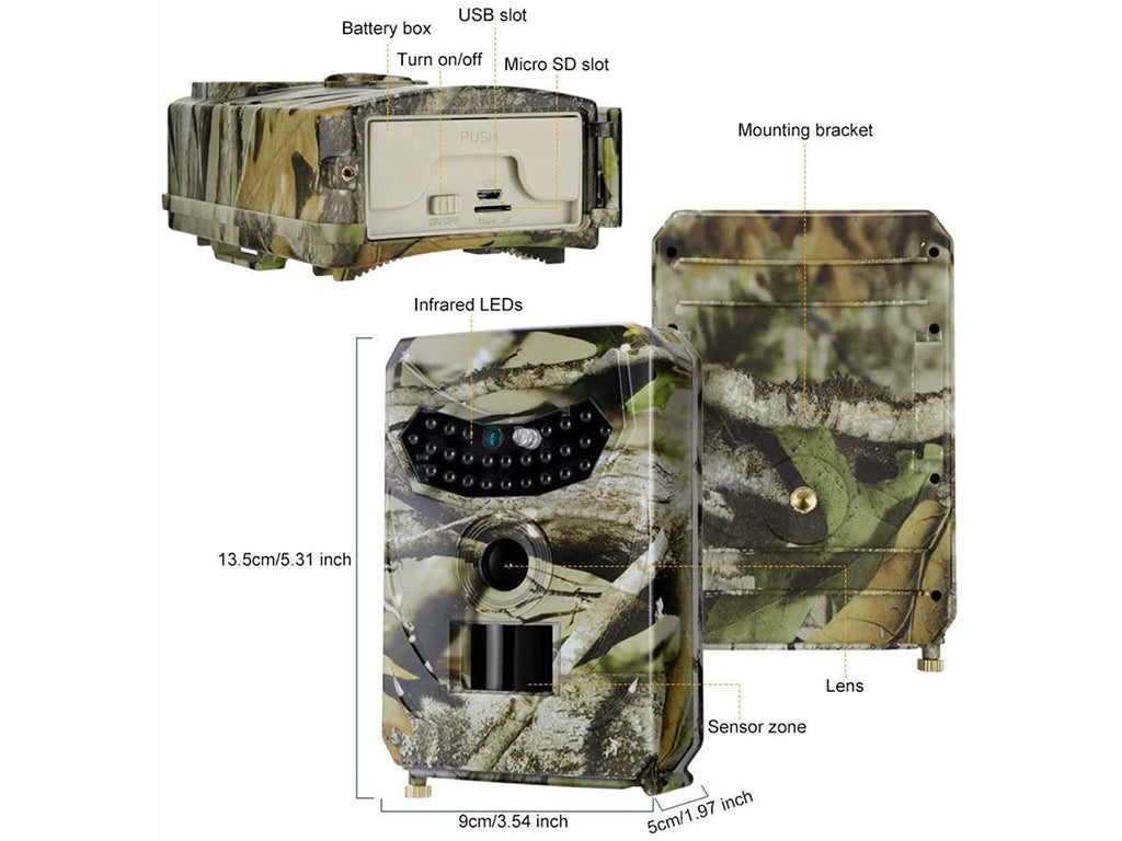 1080P Hunting Trail Camera 26 LED