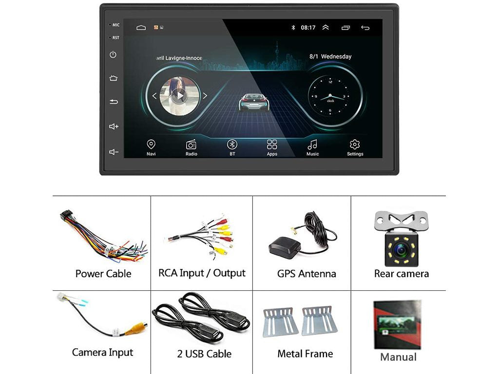 7" Android MP5 Player 1GB RAM 16GB ROM