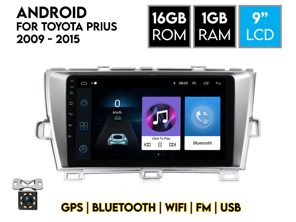 For Toyota Prius 2009 - 2015 9" Android Car Stereo