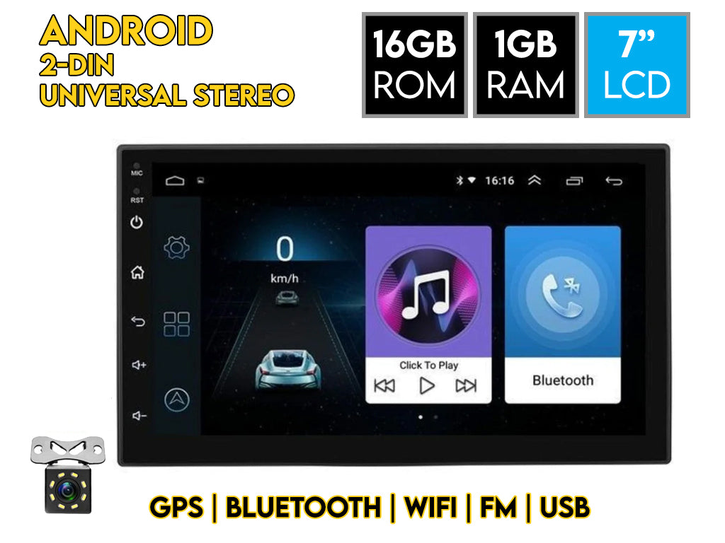 7" Android MP5 Player 1GB RAM 16GB ROM