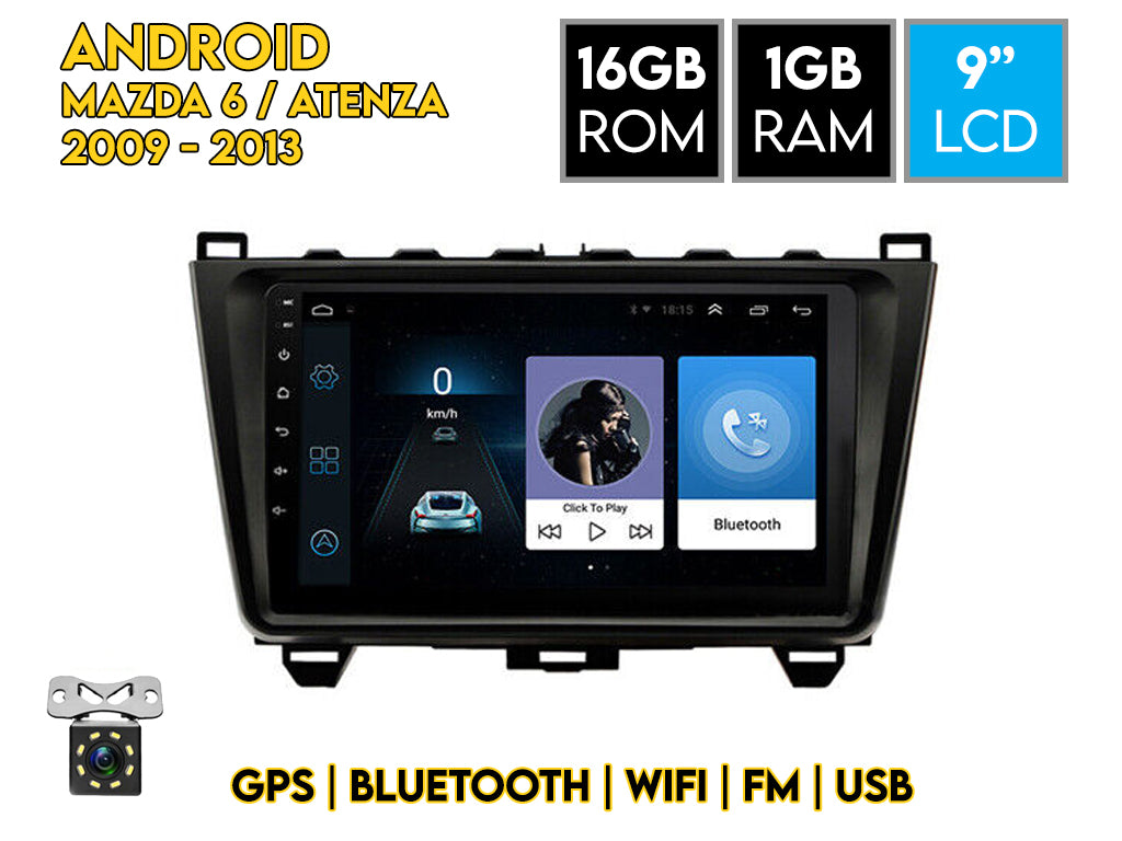 For 2009 - 2013 Mazda 6 / Atenza 9" Android Car Stereo