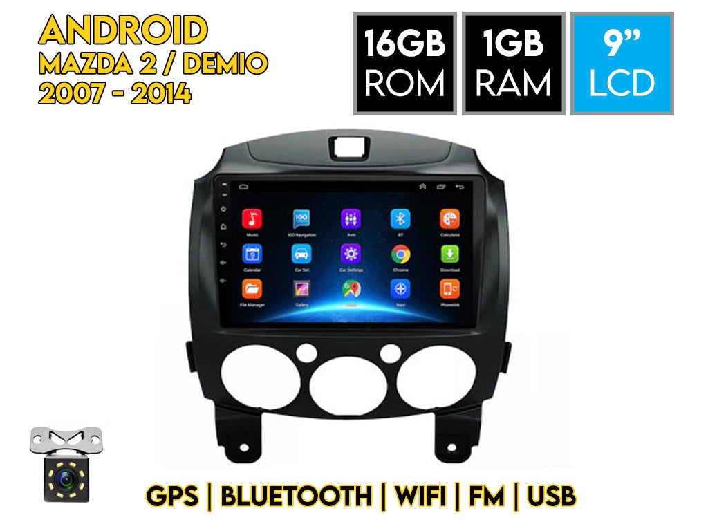 For 2010 Mazda 2 / Demio 9" Android Car Stereo