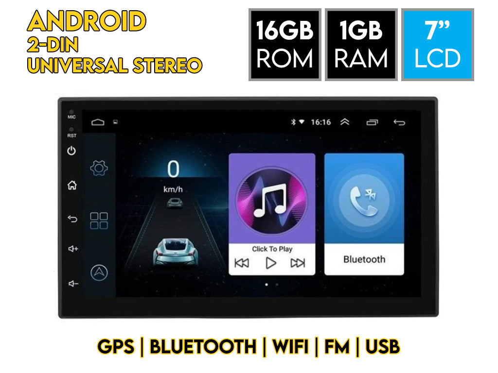 7" Android MP5 Player 1GB RAM 16GB ROM