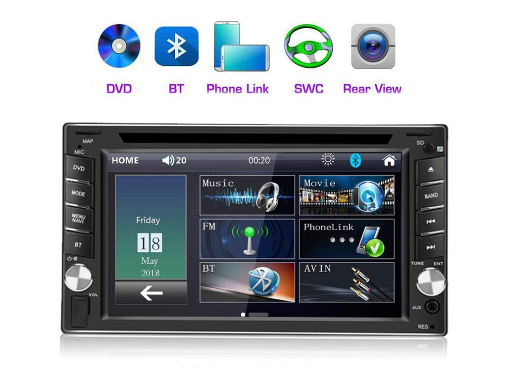 6.2" Car CD DVD Player with Bluetooth