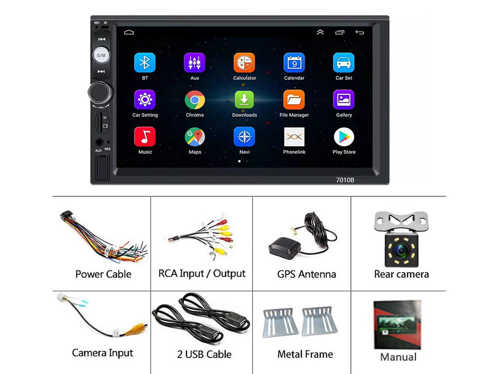 7" Android Car Stereo with Physical Buttons