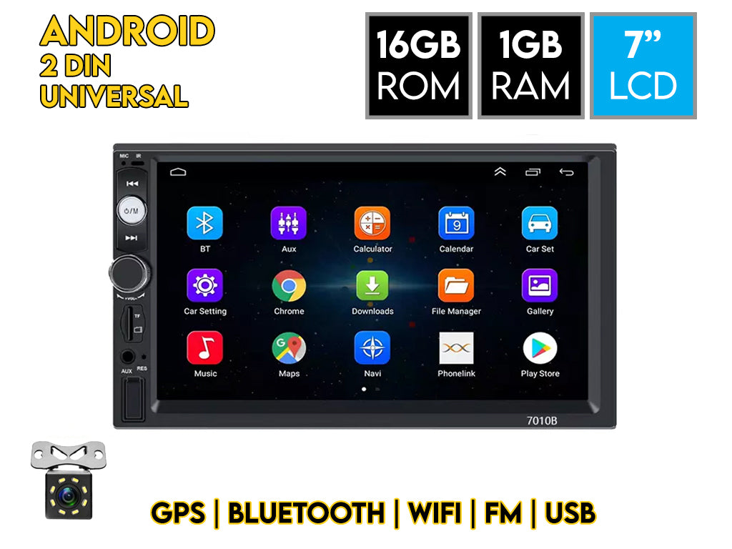 7" Android Car Stereo with Physical Buttons